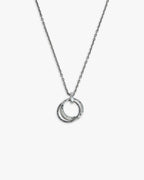 Silver Rolo Chain with Interlocking Rings - Silver, OS image