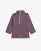 Relaxed High Neck Sweatshirt - Grape, L image