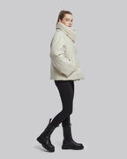 Faux-Leather Puffer Jacket image 3