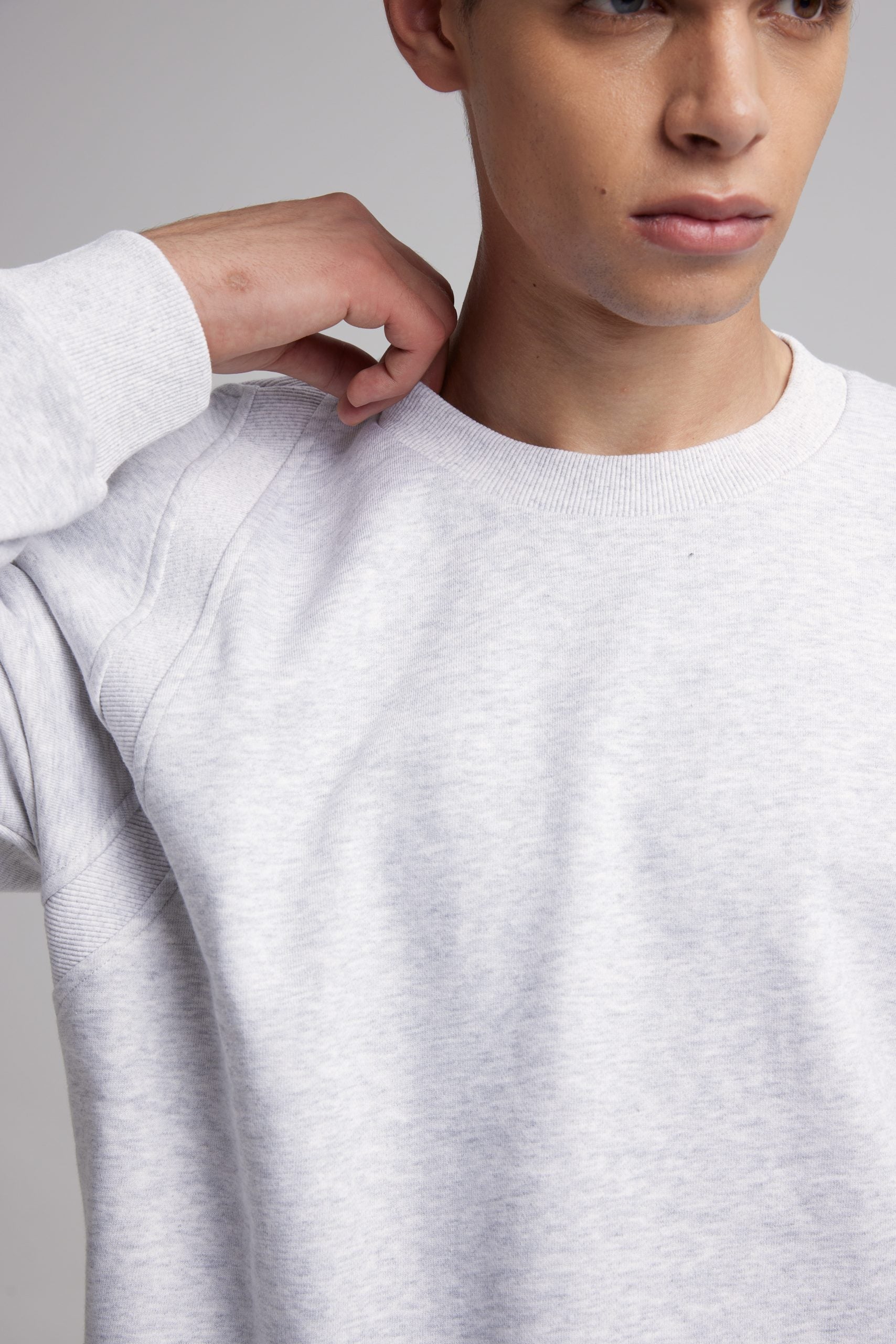 Grey Cotton Sweatshirt image 4