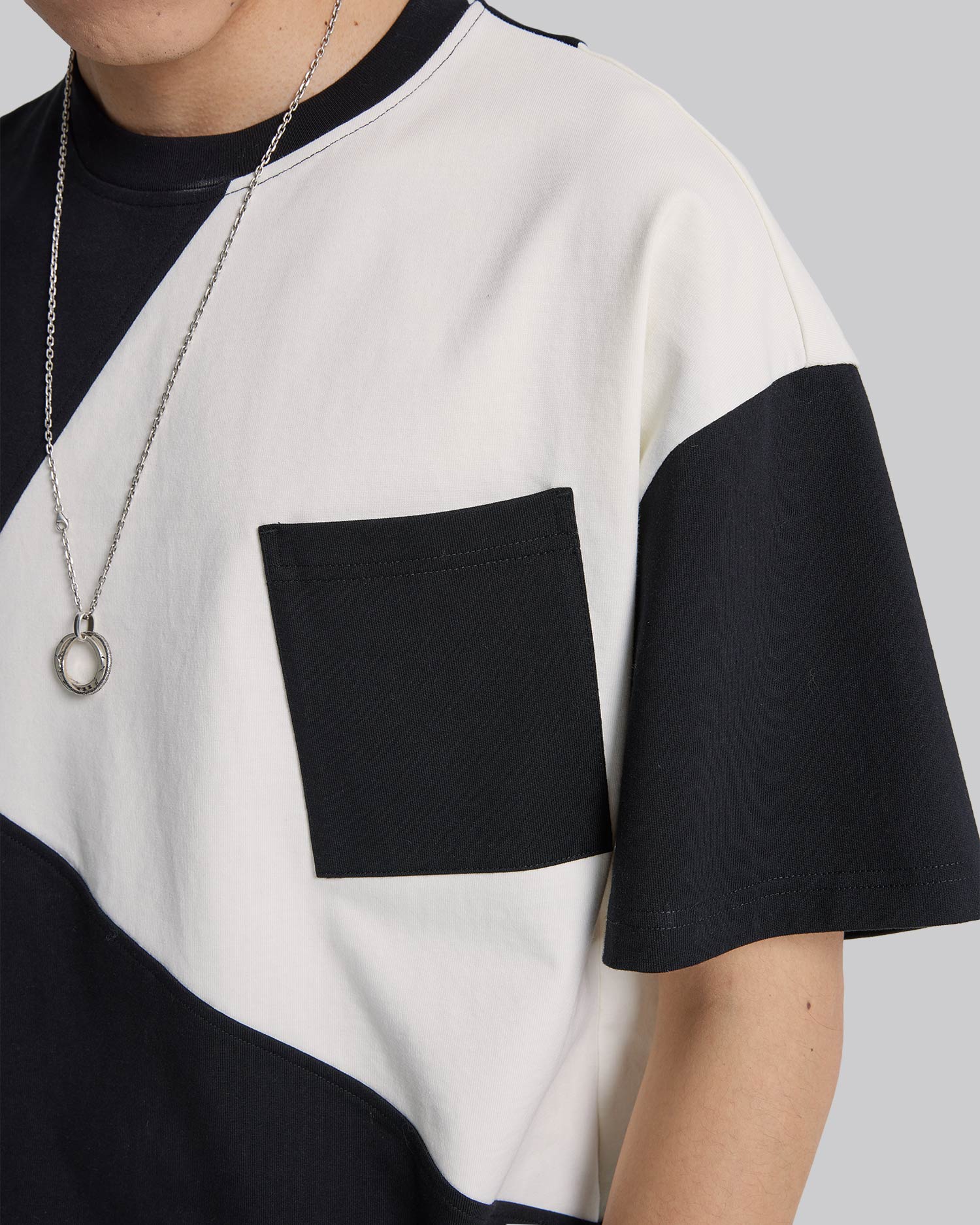 Geometric Paneled T-Shirt image 4