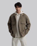 Woolen Jacket With Front Pockets image 1