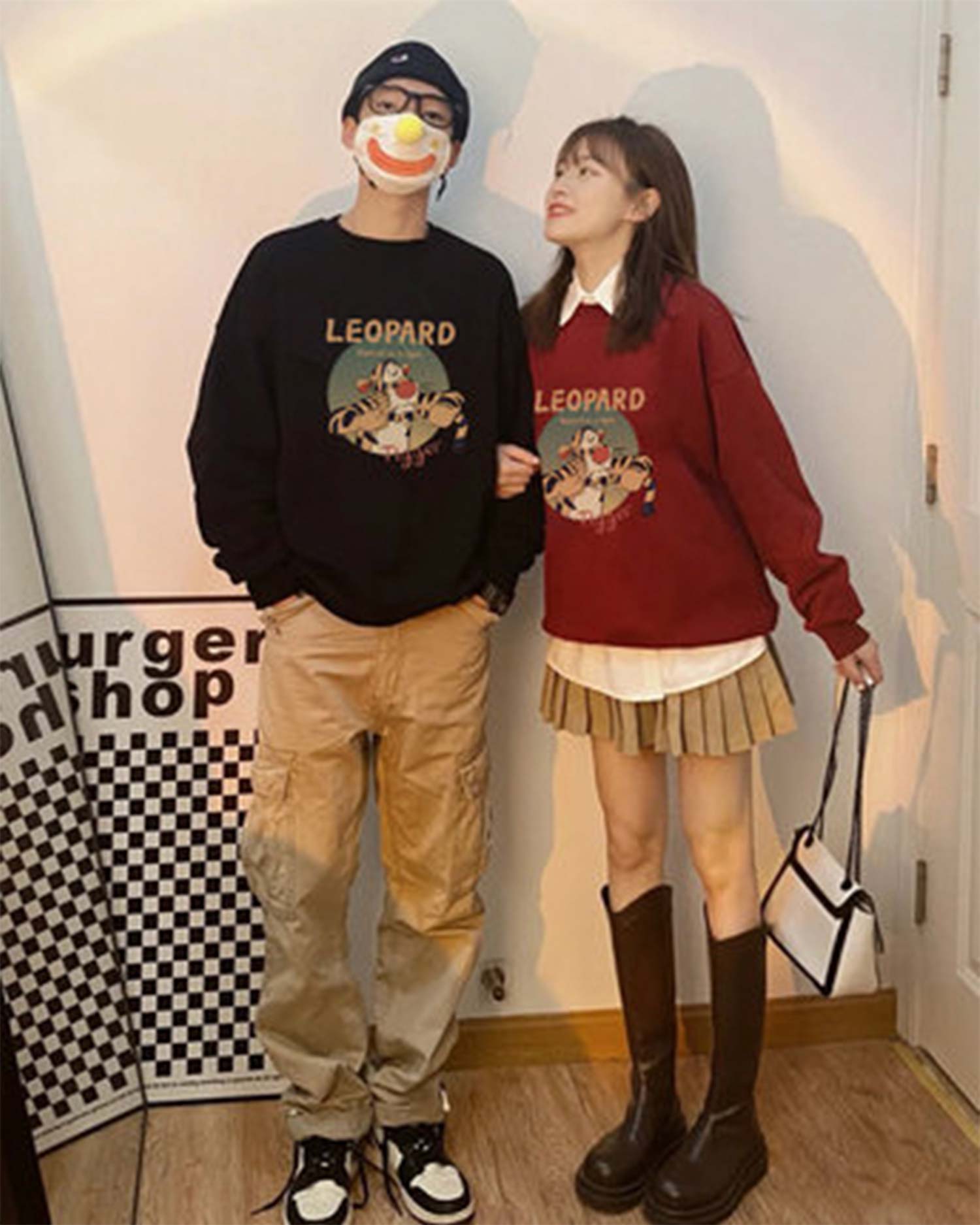 Tiger Print Crewneck Sweatshirt image 1