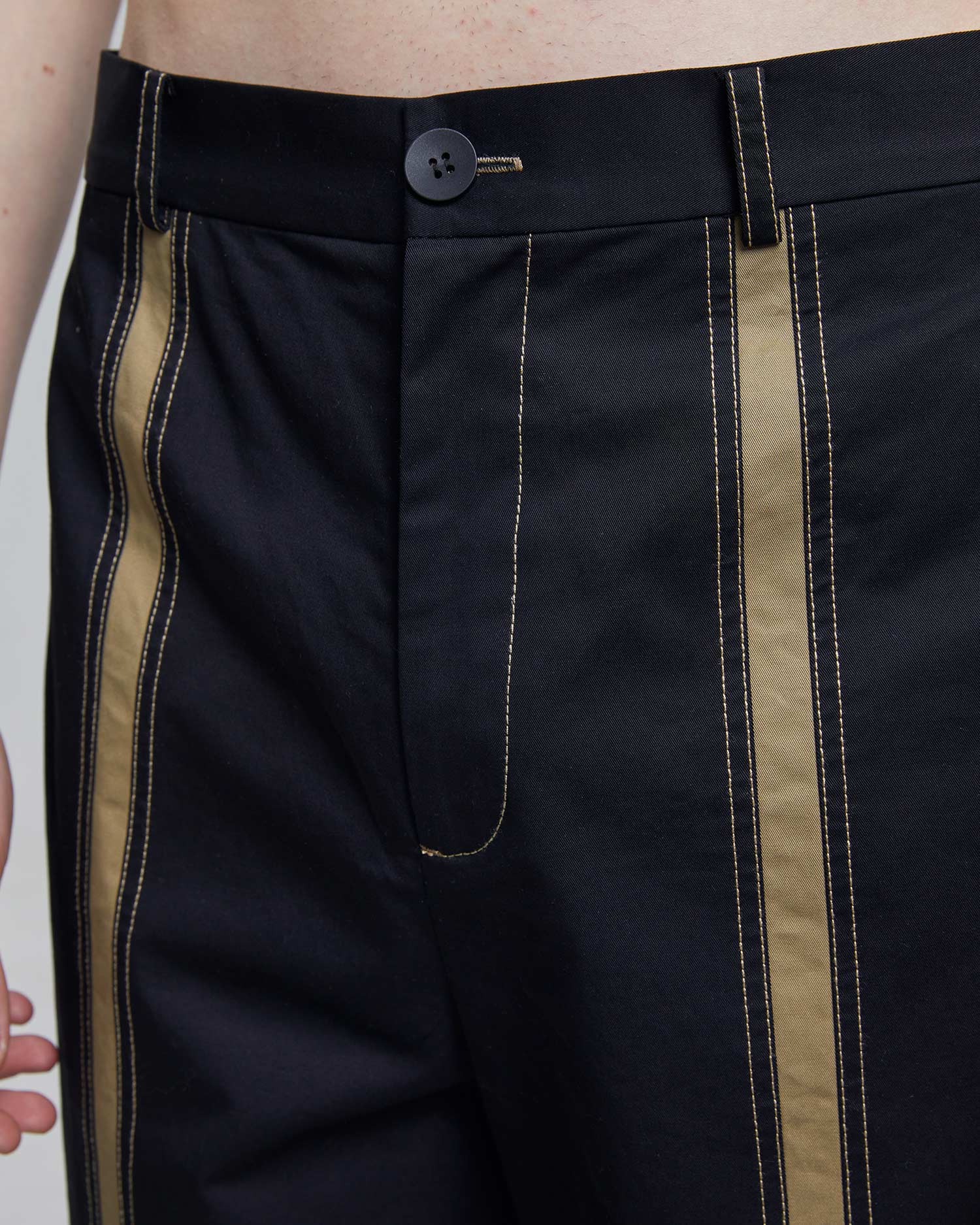 Contrast Stripe Tapered Pants image 6