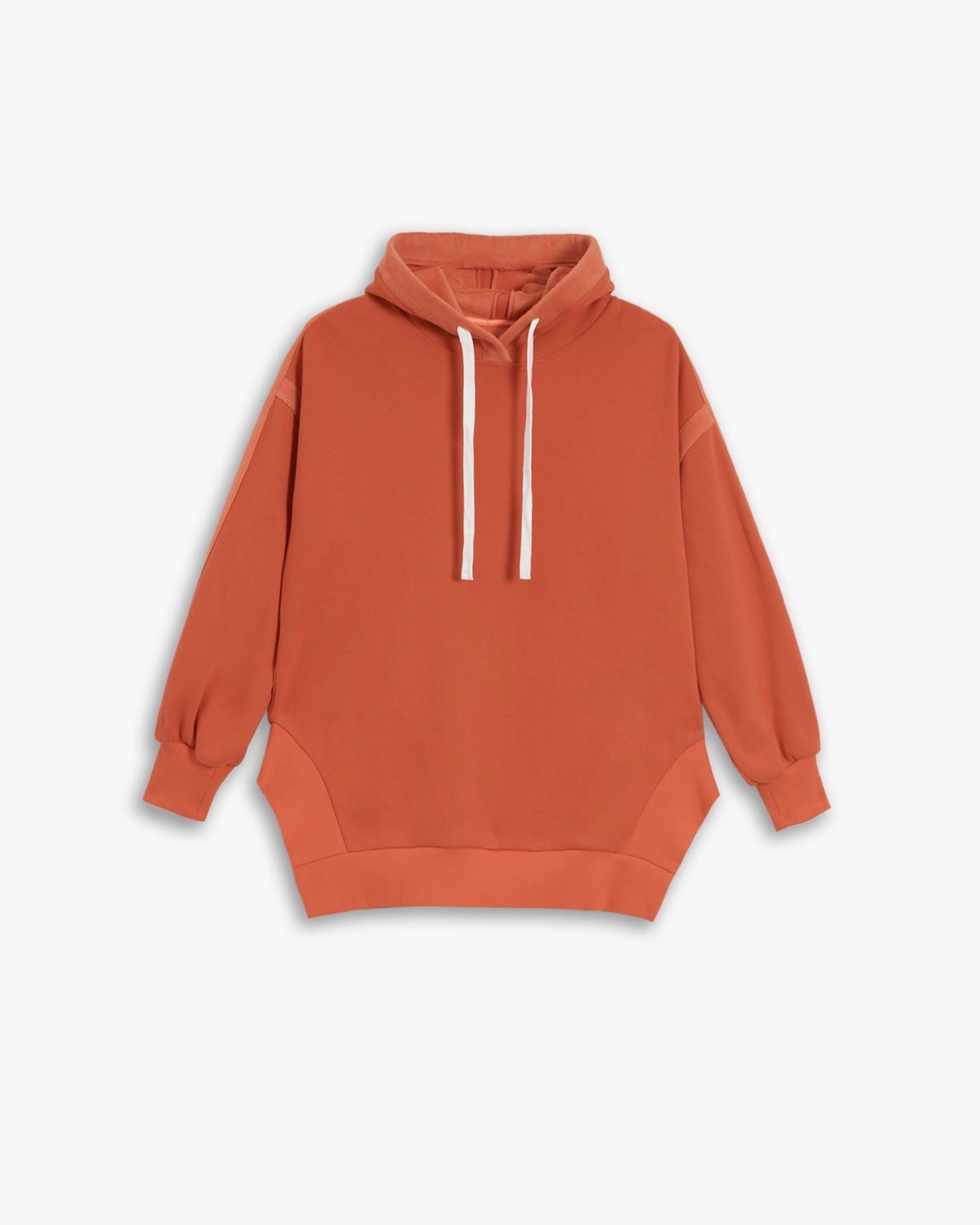 Irregular-Hem Long Hoodie image 0