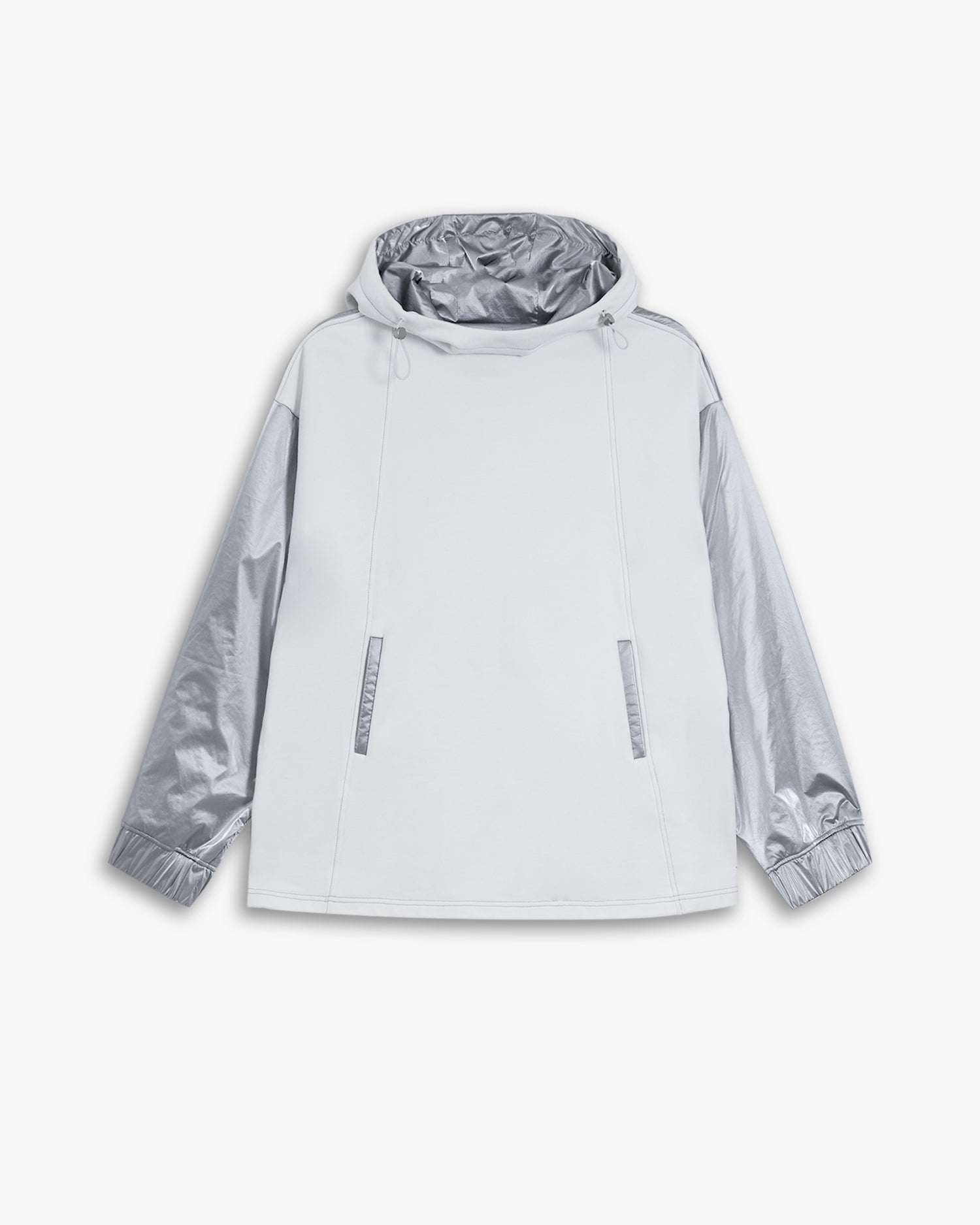 Two-Tone Paneled Hoodie image 0