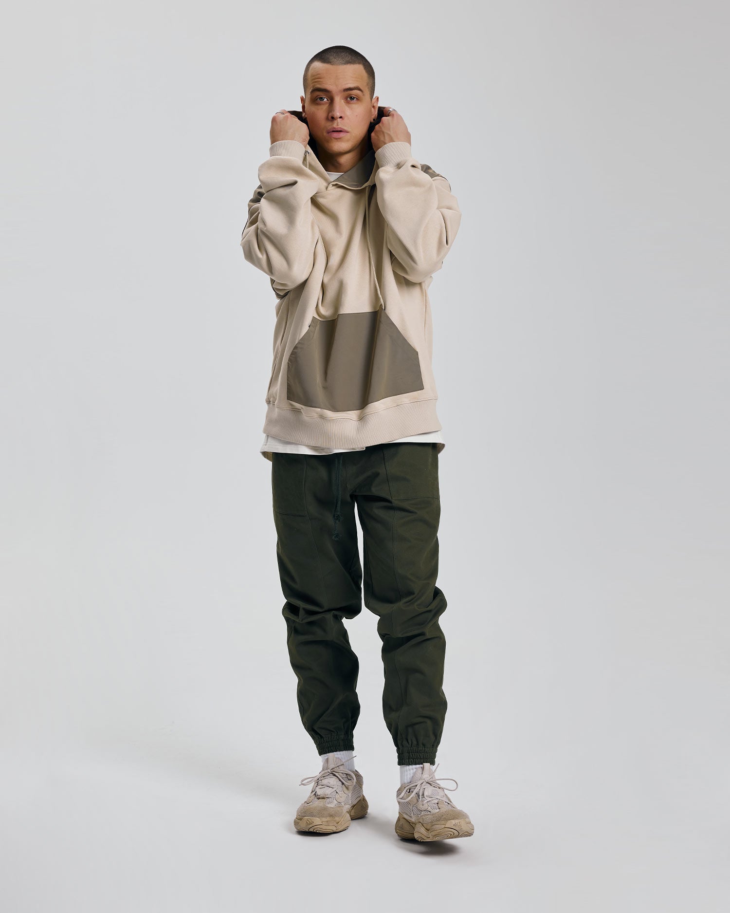 Banded-Ankle Chino - Army Green, S image