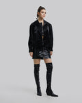 Sanded Faux-Leather Jacket - Black, S image