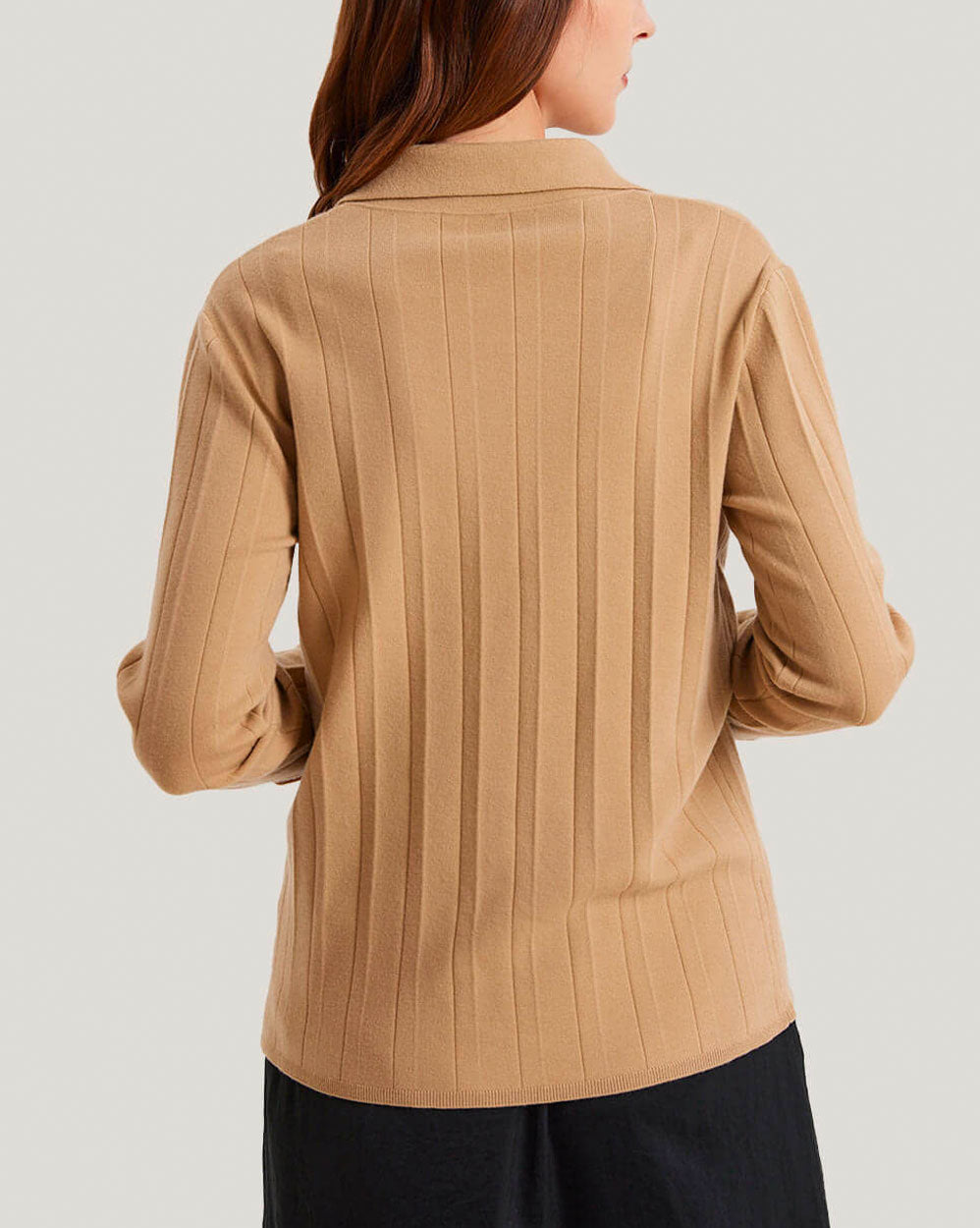 100% Merino Wool Button Front Cardigan image 2