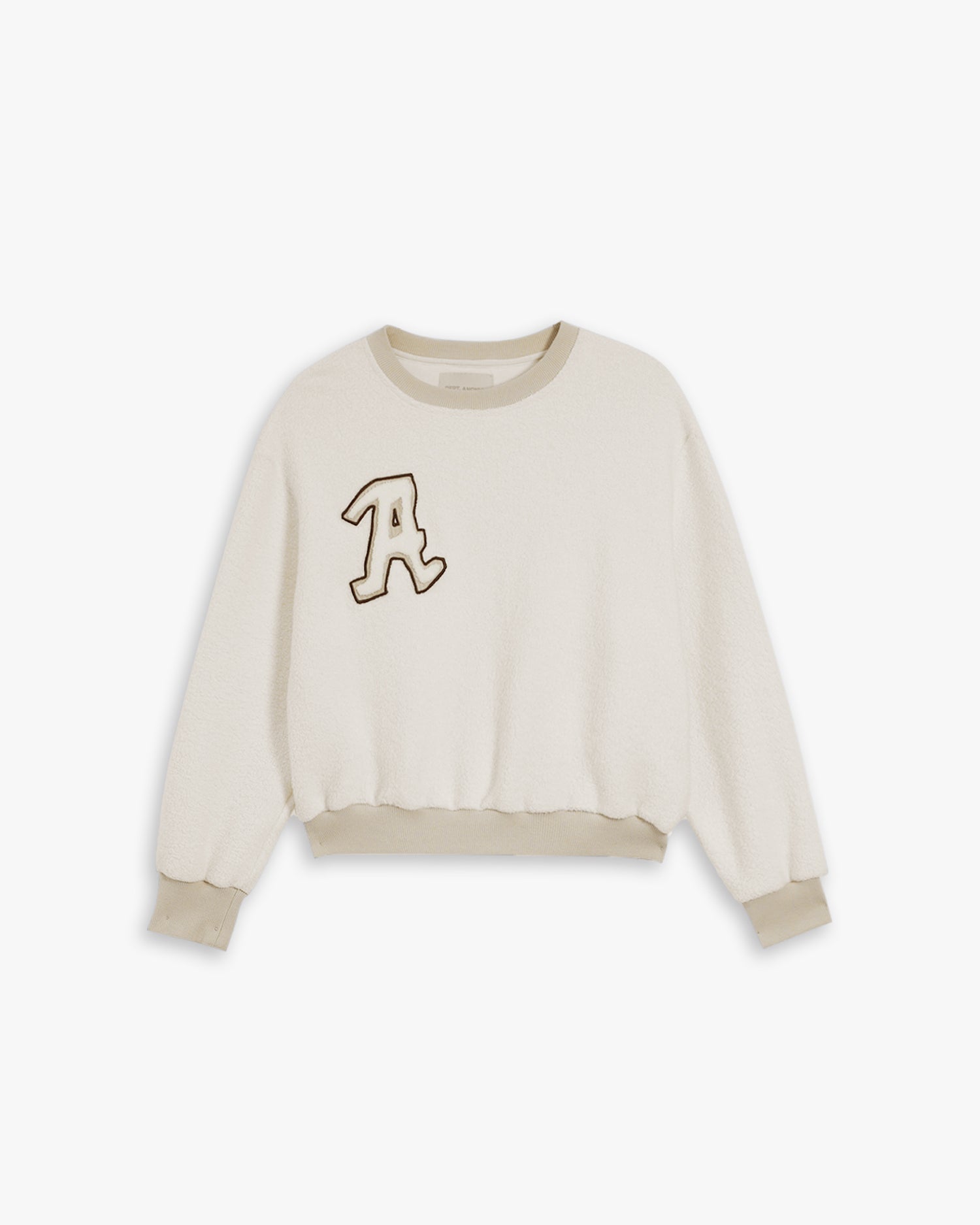 Letter-Patch Cotton Sweatshirt image 0