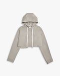 1 × Cropped Hoodie in Khaki image 0