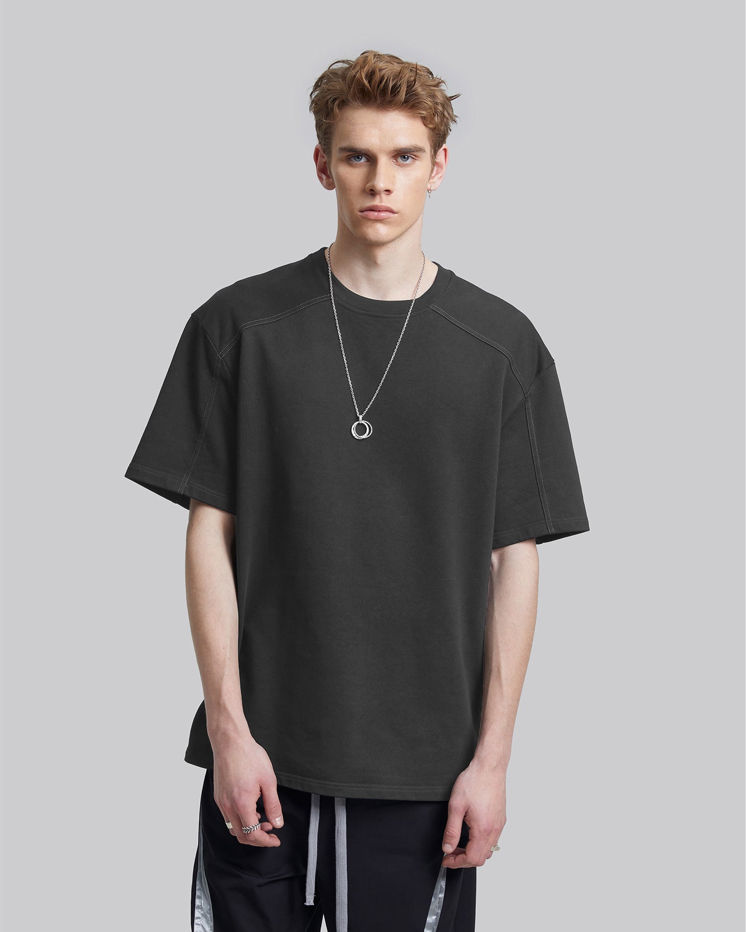 Graphic Back Print Sweatshirt - Fossil, L image