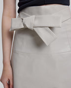 Faux Leather Belted Skirt image 5