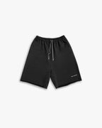 Raw-Edged Gym Shorts - Charcoal, M image
