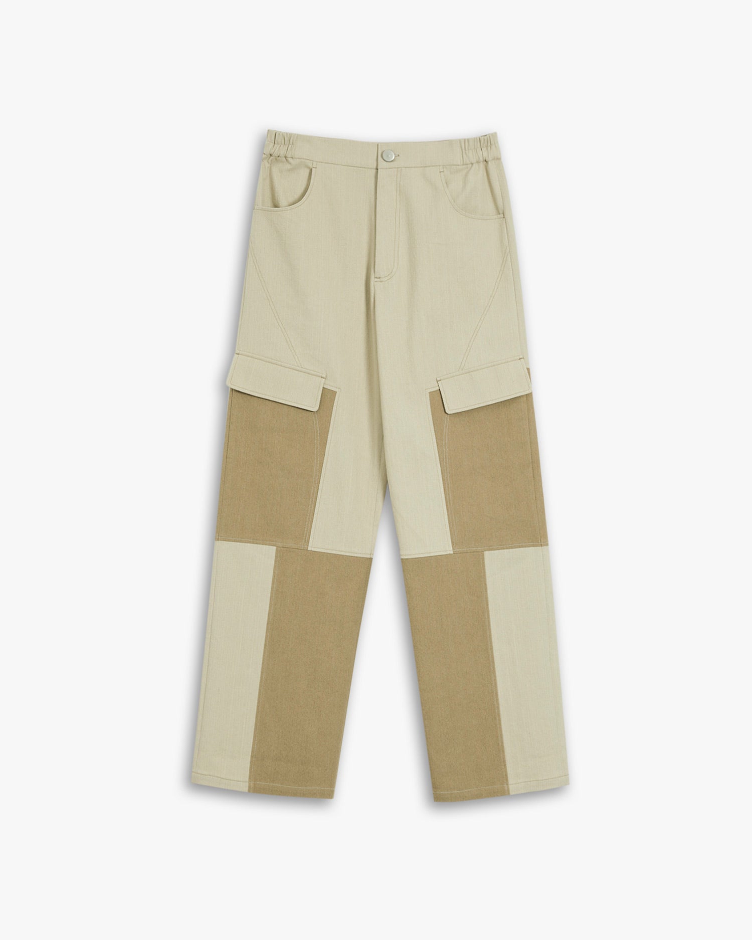 Patchwork Khaki Pants image 0