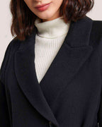 Belted One Button Long Wool Coat image 4