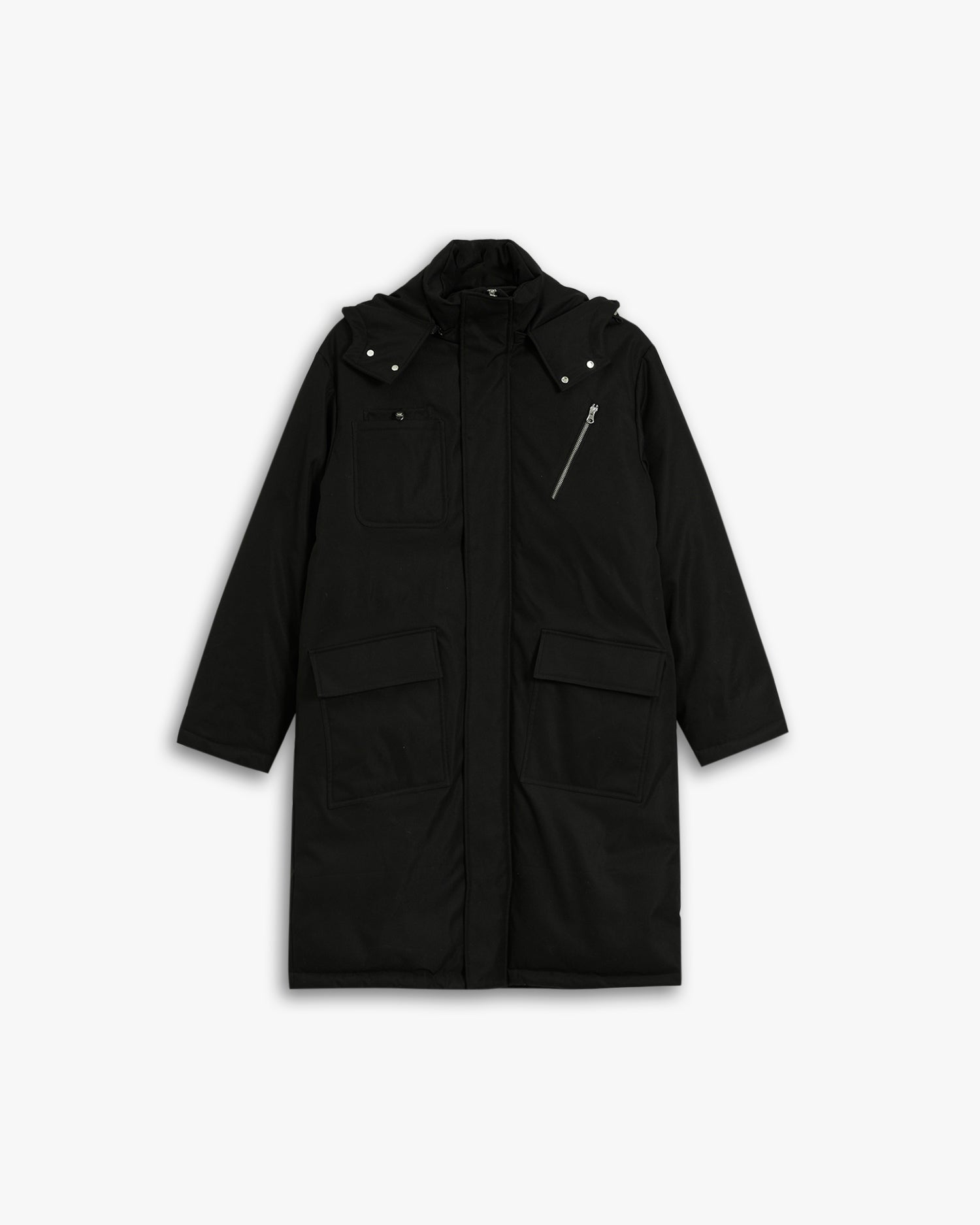 Hooded Extra Long Puffer Jacket image 0