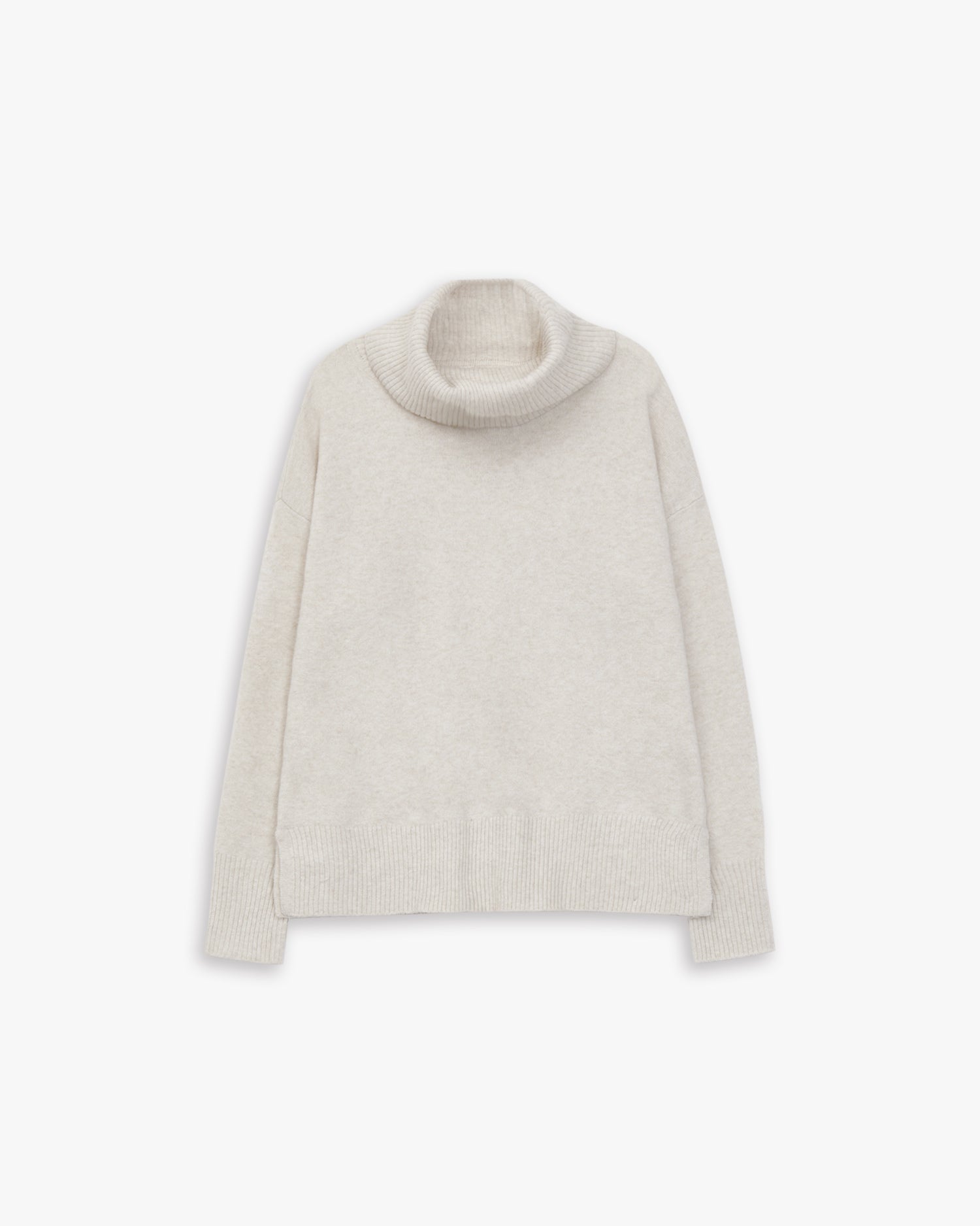 Plain Turtle-Neck Sweatshirt image 0