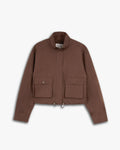 1 × Brown Cropped Blazer image 0