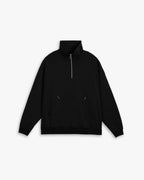 Half-Zipped Turtleneck Sweatshirt - Black, L image