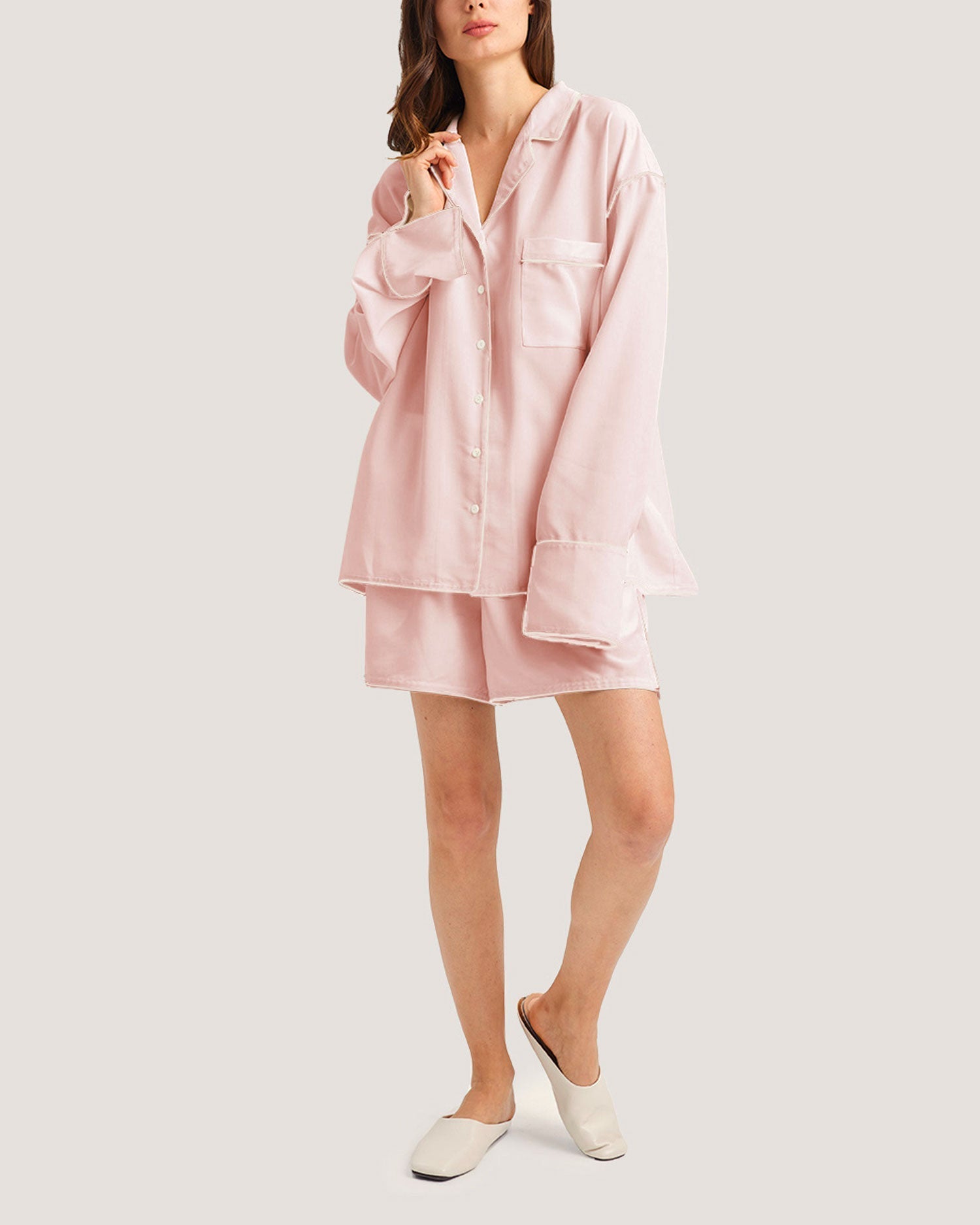 Classic PJ Shorts - Pink, L image