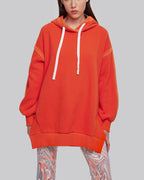 Irregular-Hem Long Hoodie image 1