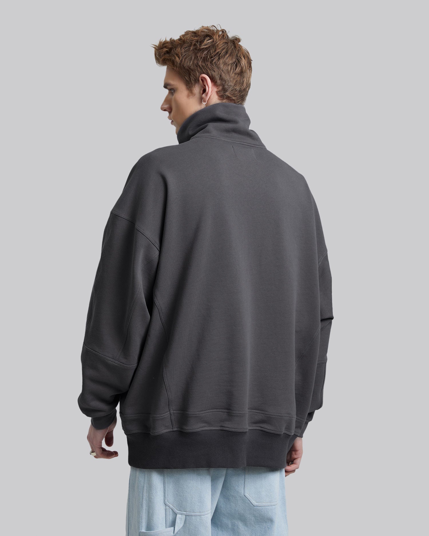 Half-Zip Relaxed Fit Sweatshirt image 3