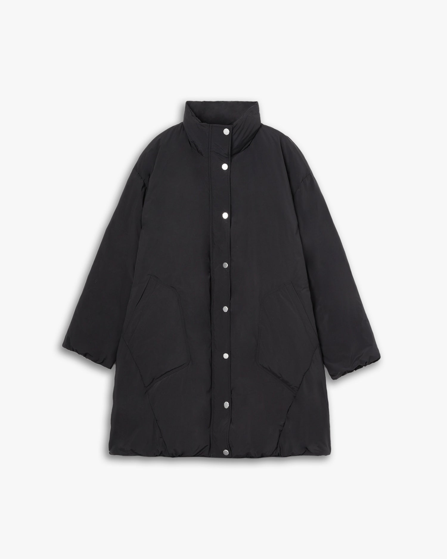 High Collar Cocoon Puffer Jacket image 0
