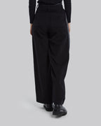 Wide-Leg Panel Wool Pants image 4