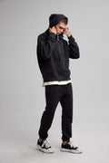 Half-Zippered Paneled Hoodie image 2