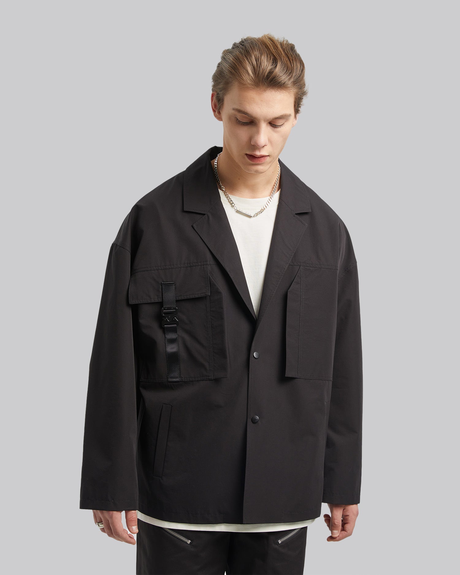 Buckle Pocket Blazer image 1