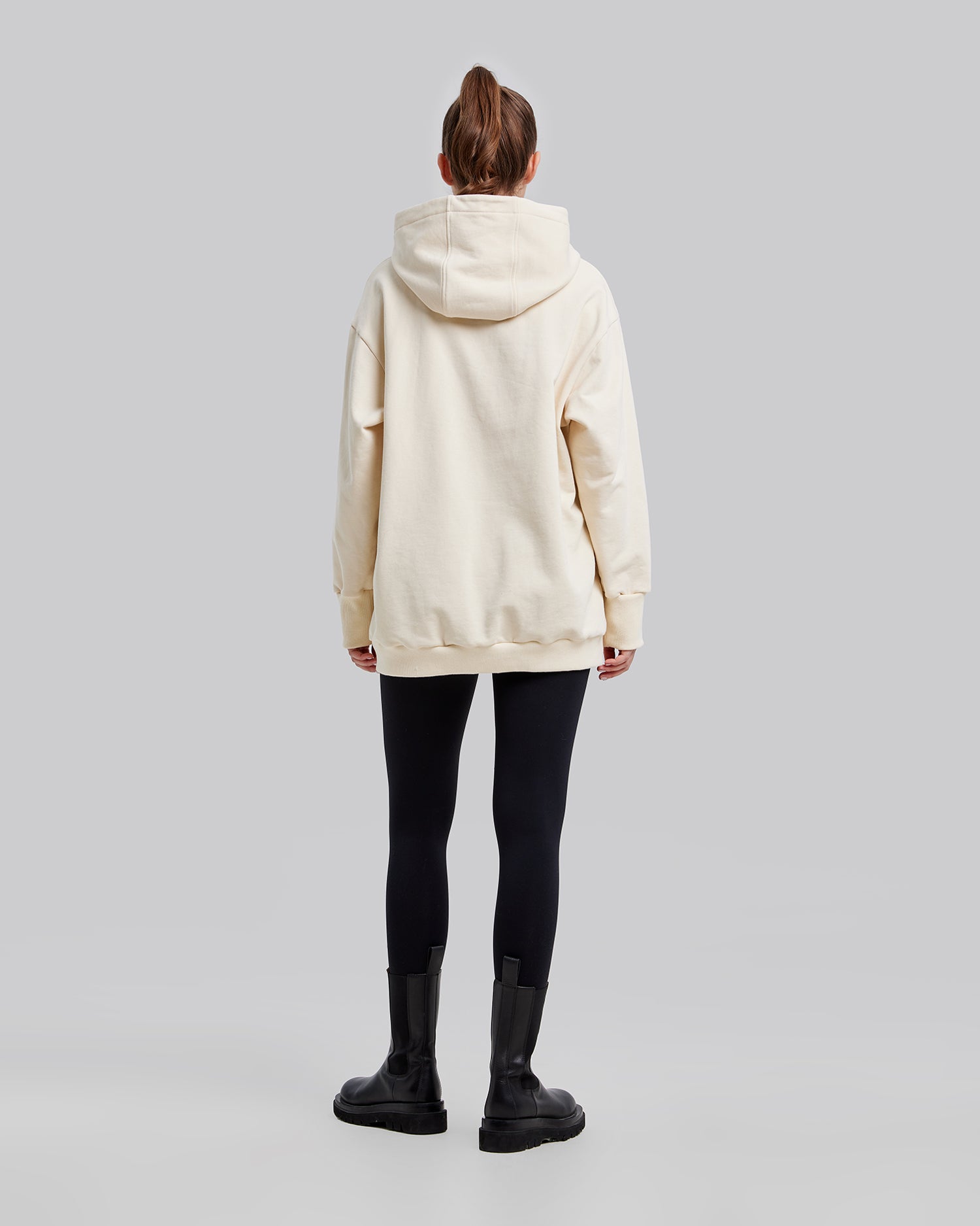 Buttoned High-Neck Hoodie image 2