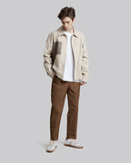 All-Cotton Paneled Jacket - Greige, S image