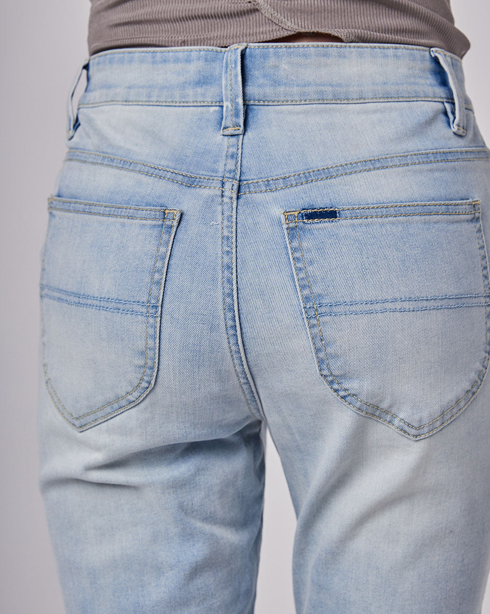 Women's Bleached  Slim-Fit Jeans image 4