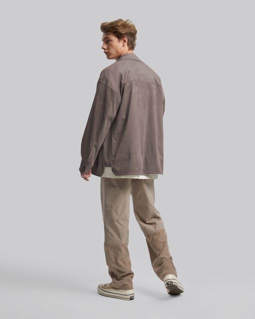 Multi-Pocket Suede-Like Jacket image 4