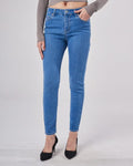 Women's High Rise Tapered Jeans - Blue, XS image