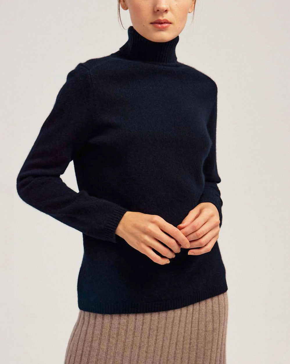 Cashmere Knitted Roll-Neck Sweater image 1