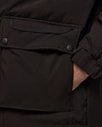 Black Long Puffer Jacket image 4