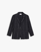 Linen Striped Blazer image 0