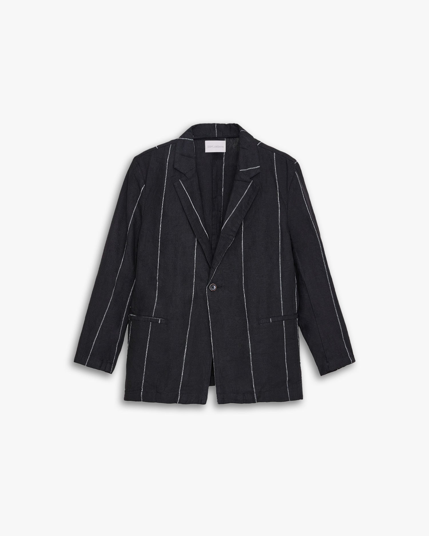 Linen Striped Blazer image 0