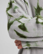 Cotton Pull-Over in Green &amp; Grey image 4