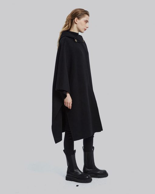 Wool Hooded Cape image 2