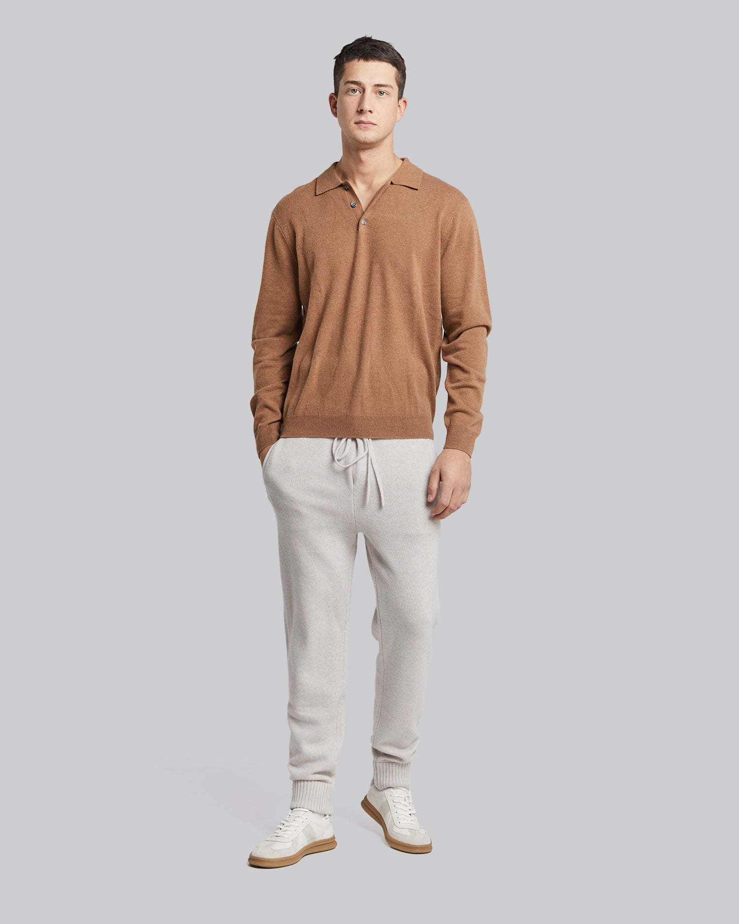 100% Cashmere Polo Sweater image 1