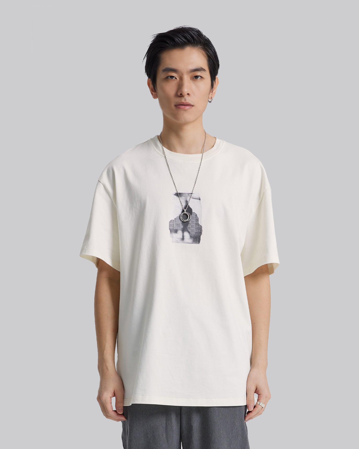 Front &amp; Back Print T-Shirt image 1