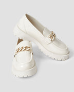 Chain Strap Platform Loafers image 1