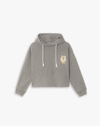 Cropped Hoodie with Graphics - Celadon, S image
