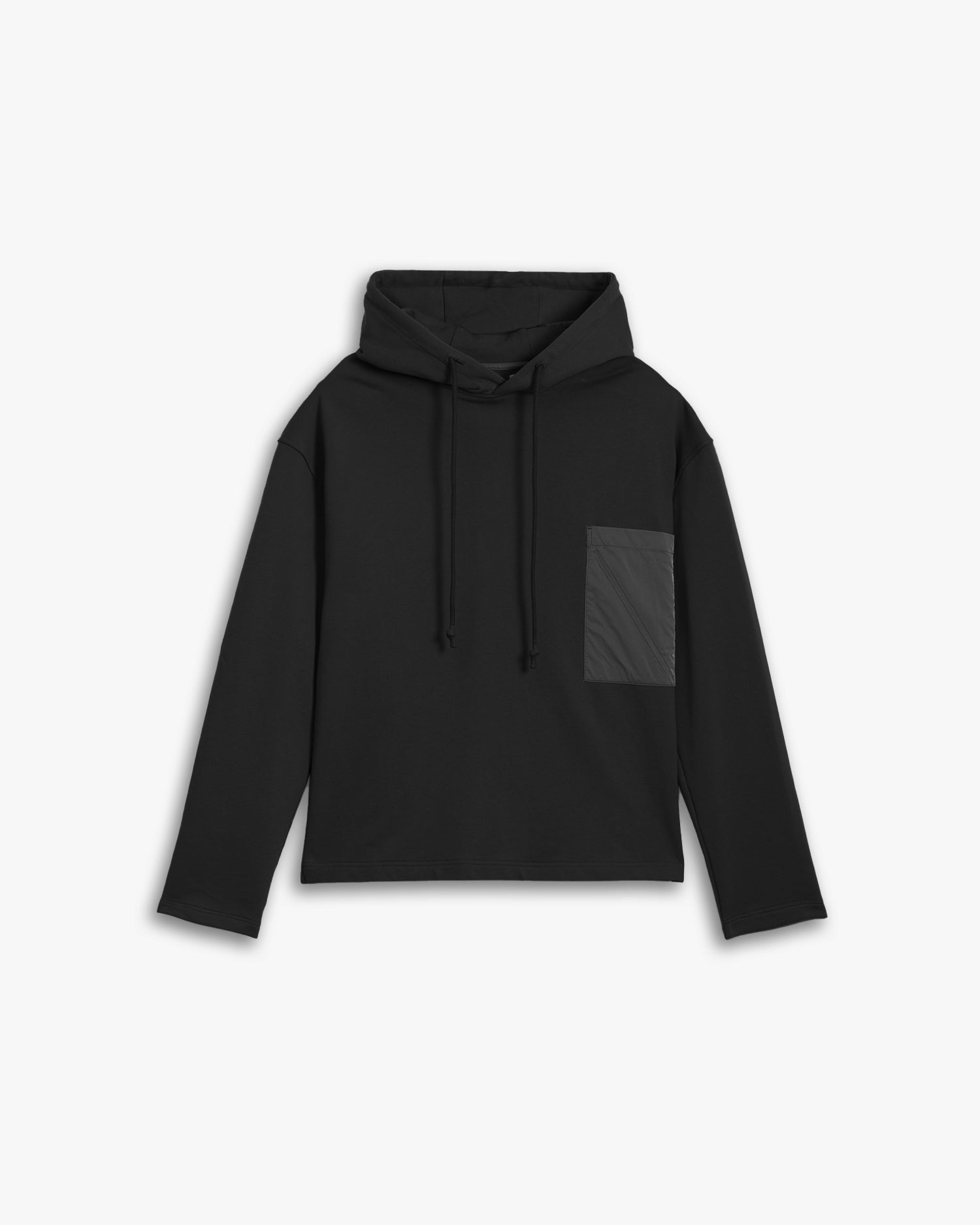 Patch Pocket Basic Hoodie - Black, S image