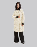 Duck Down Long Jacket - Ivory, L image