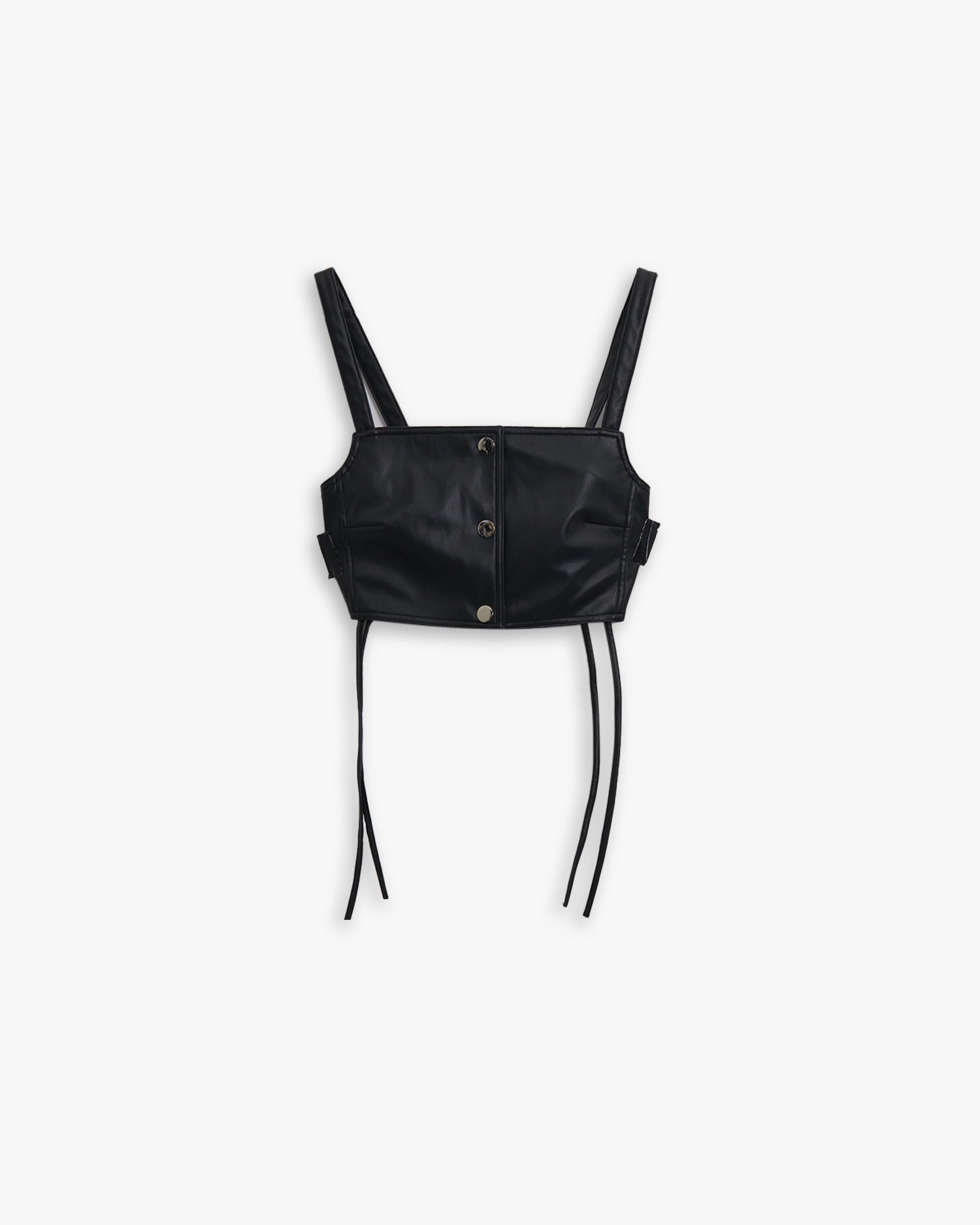 Faux-Leather Bralette image 0