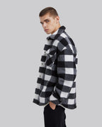 Black &amp; White Plaid Jacket image 3